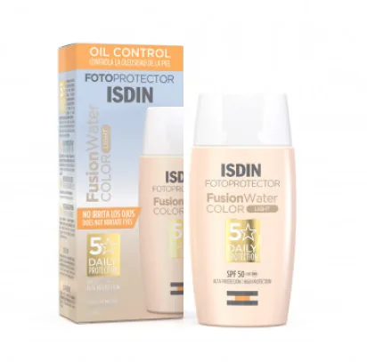 Isdin fusion water con color (claro) SPF 50+ x50ML